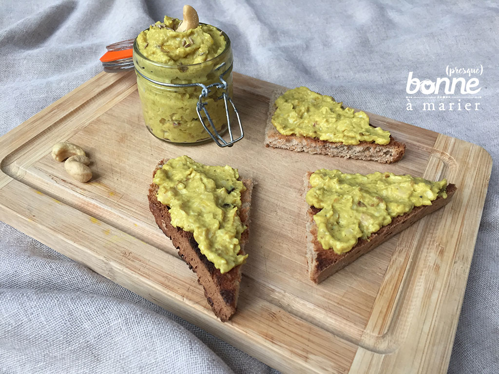 Tartinade de courgettes aux noix de cajou et aux épices | (presque