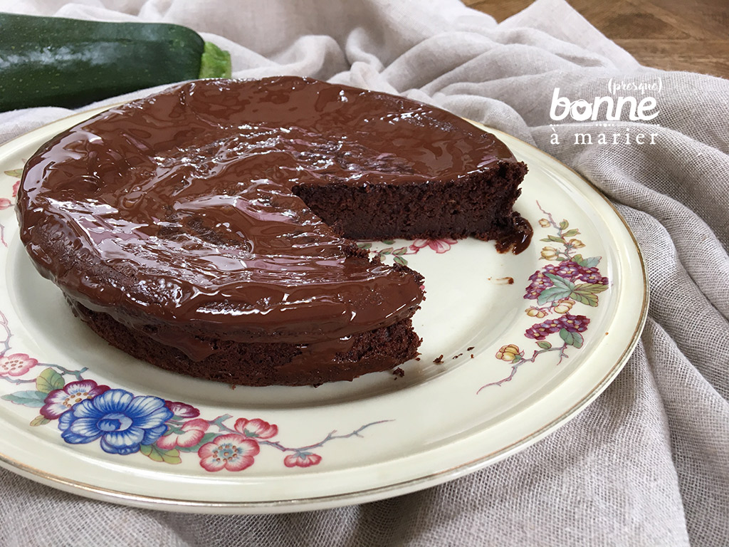 Fondant Au Chocolat Et Courgette Sans Matiere Grasse Presque Bonne A Marier